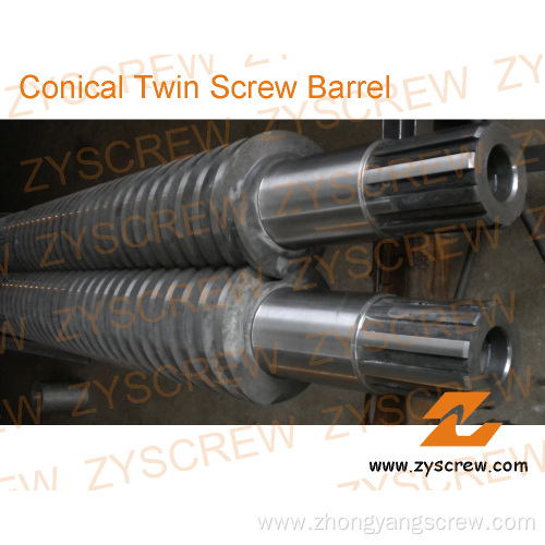 Conical Twin Screw and Barrel for PVC Extrusion